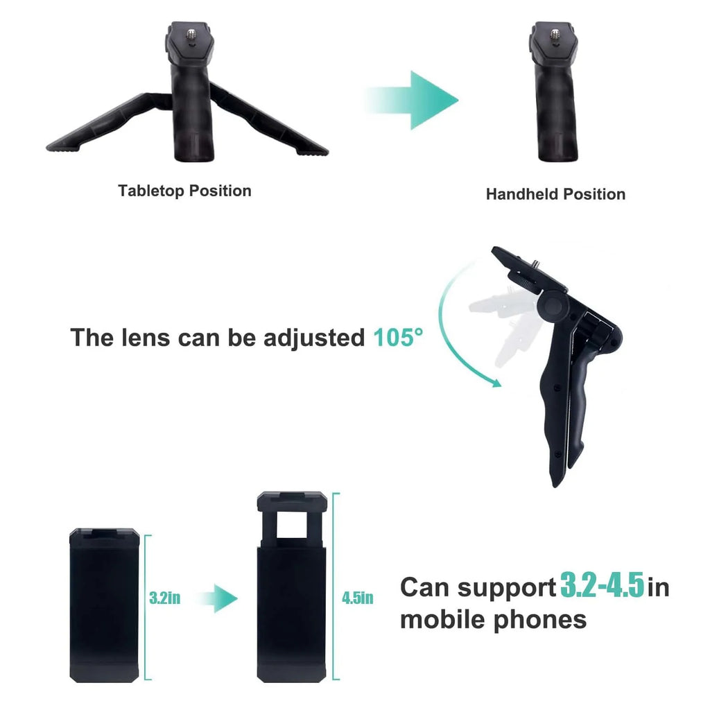 Kit de Vlogging para Smartphone con Trípode y Micrófono - iPhone y Android