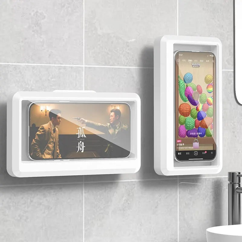 Soporte Impermeable para Móvil en Baño - Pantalla Táctil y Autoadhesivo
