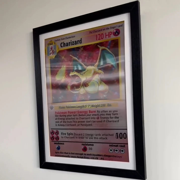 Póster 3D Lenticular Pokémon - Charizard, Blastoise, Venusaur | Efecto Flip